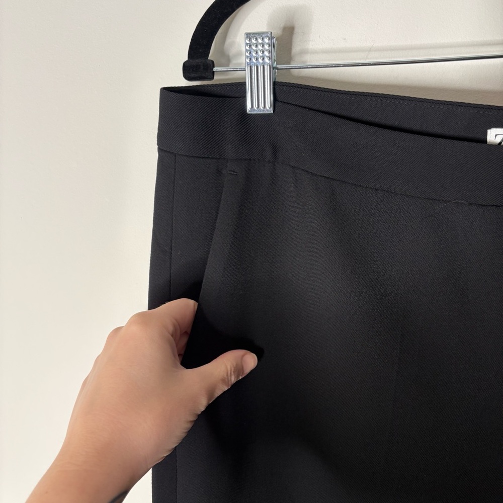 Zara Black Flare Trouser Suit Pants Size XL - Picture 5 of 9